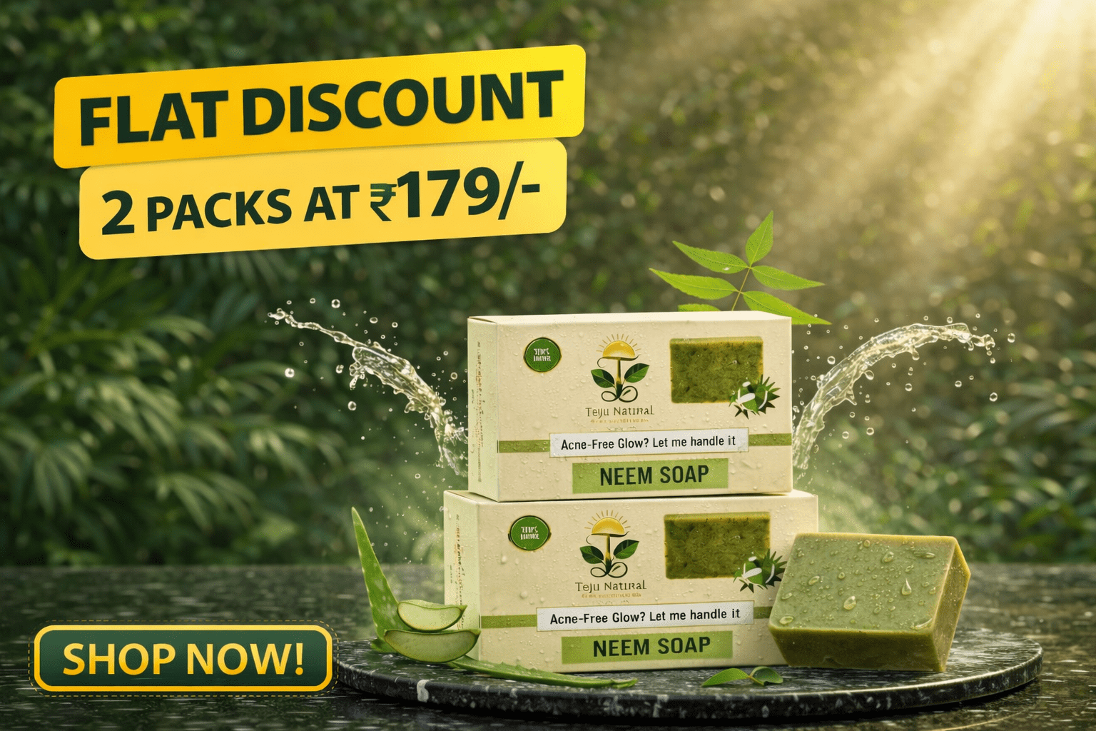 NEEM SOAP - Pack of 2 | BUY 2 GET 1 FREE - Image 2