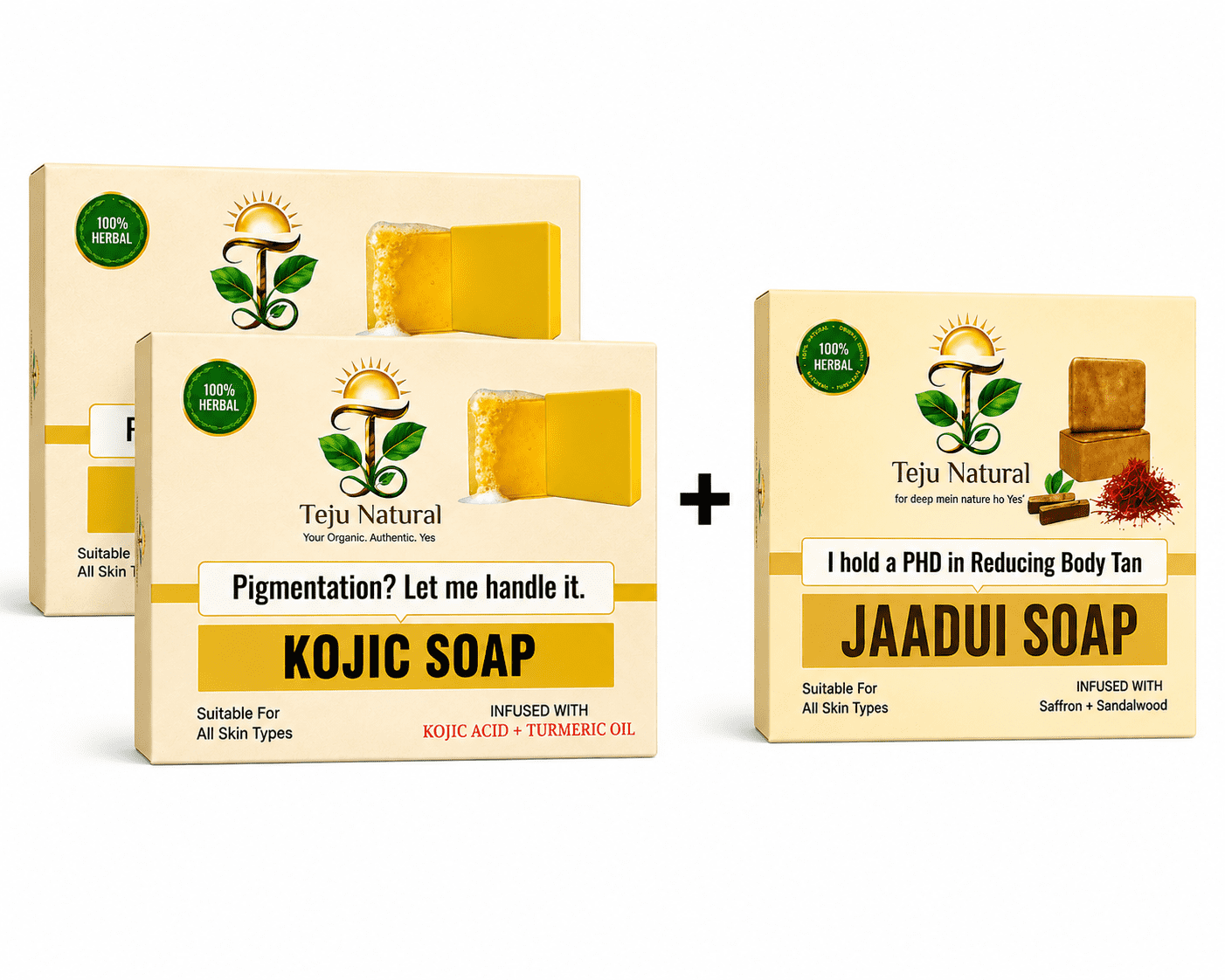 2 KOJIC + 1 JAADUI SOAP COMBO