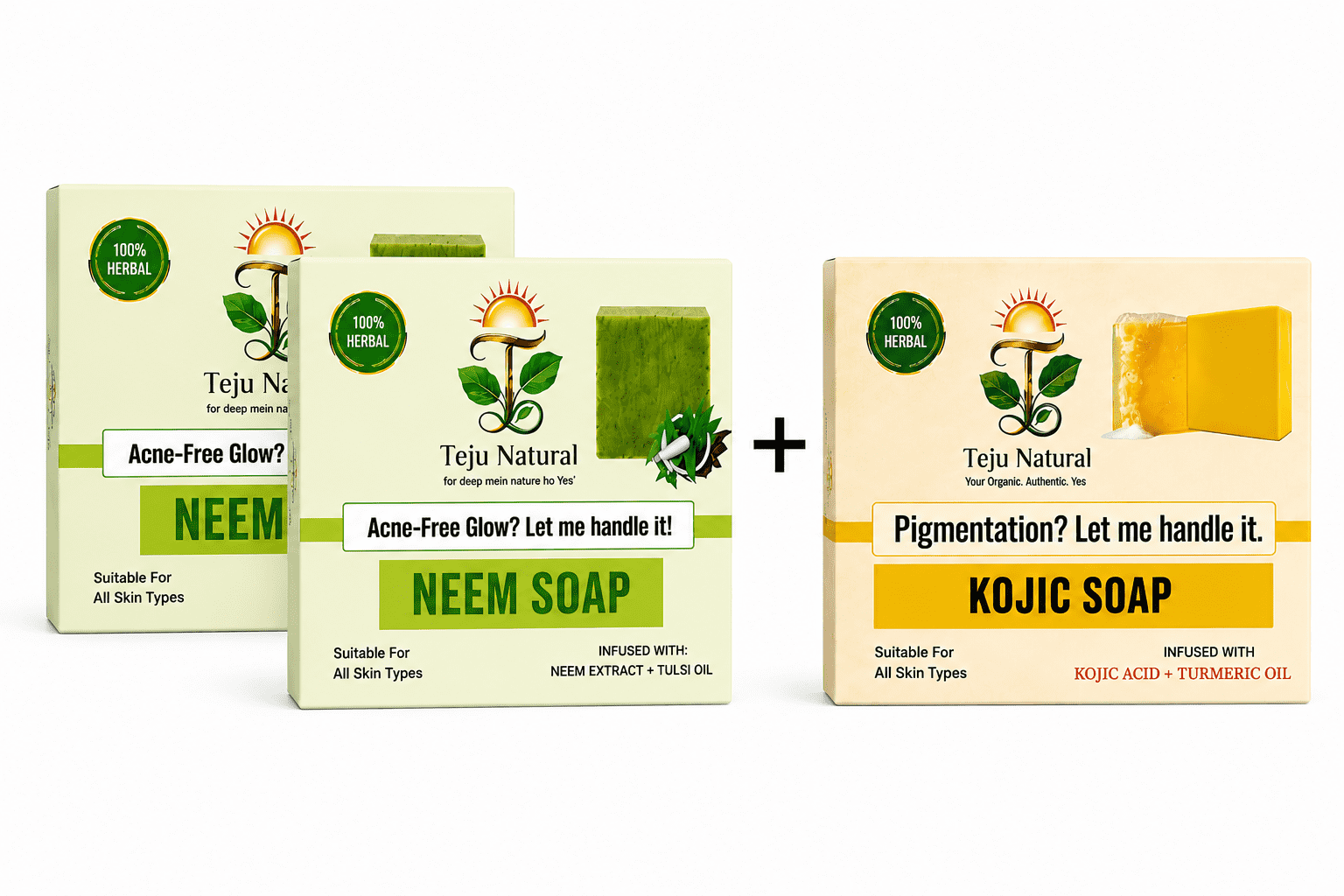 2 NEEM + 1 KOJIC SOAP COMBO